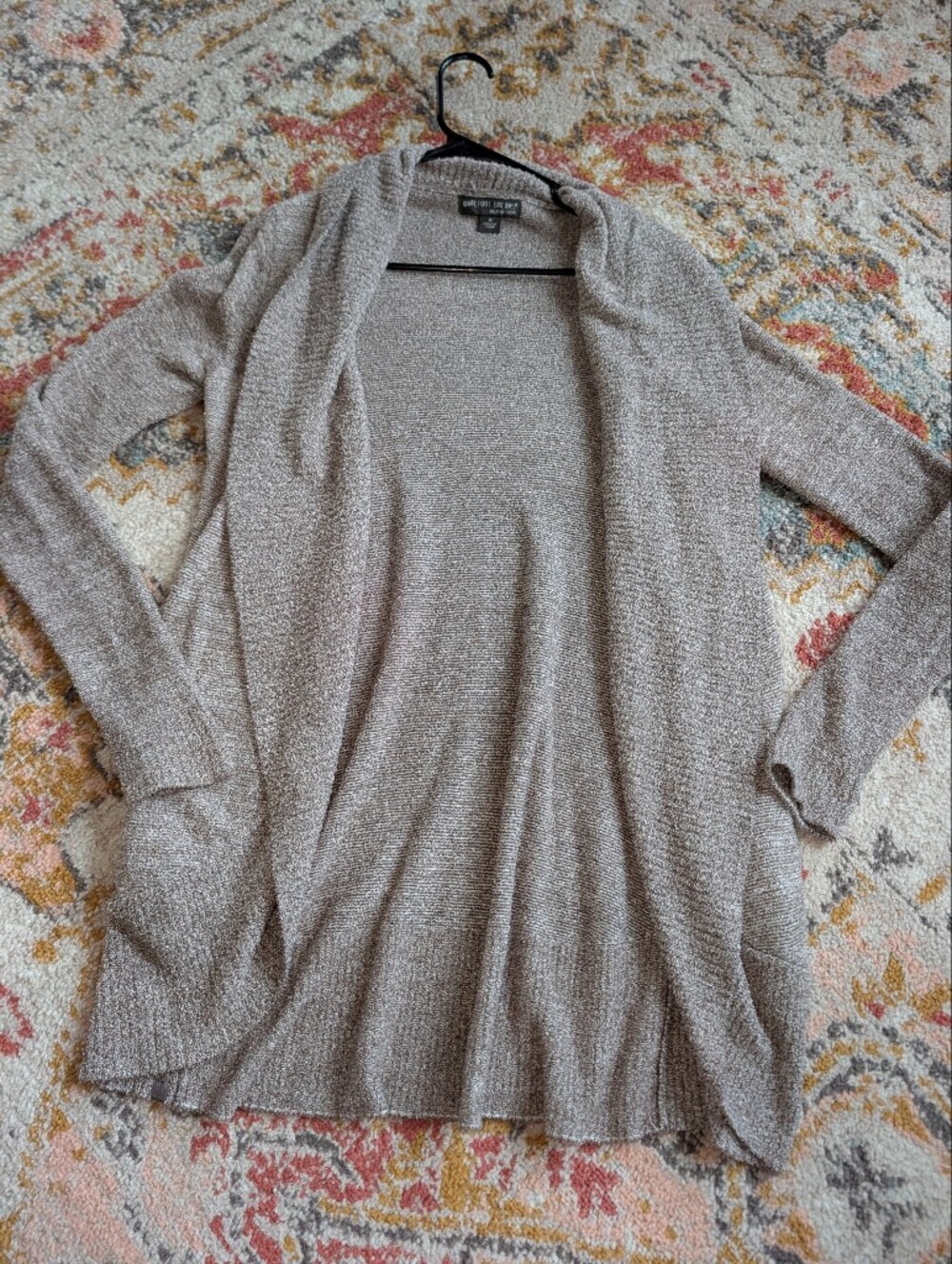 Barefoot Dreams Women's M Soft Knit Women's Sweater Taupe Cozy Winter Fall